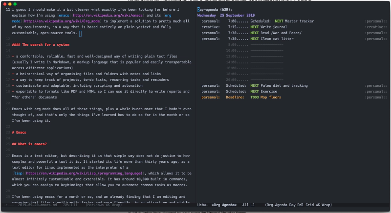 Vanilla emacs