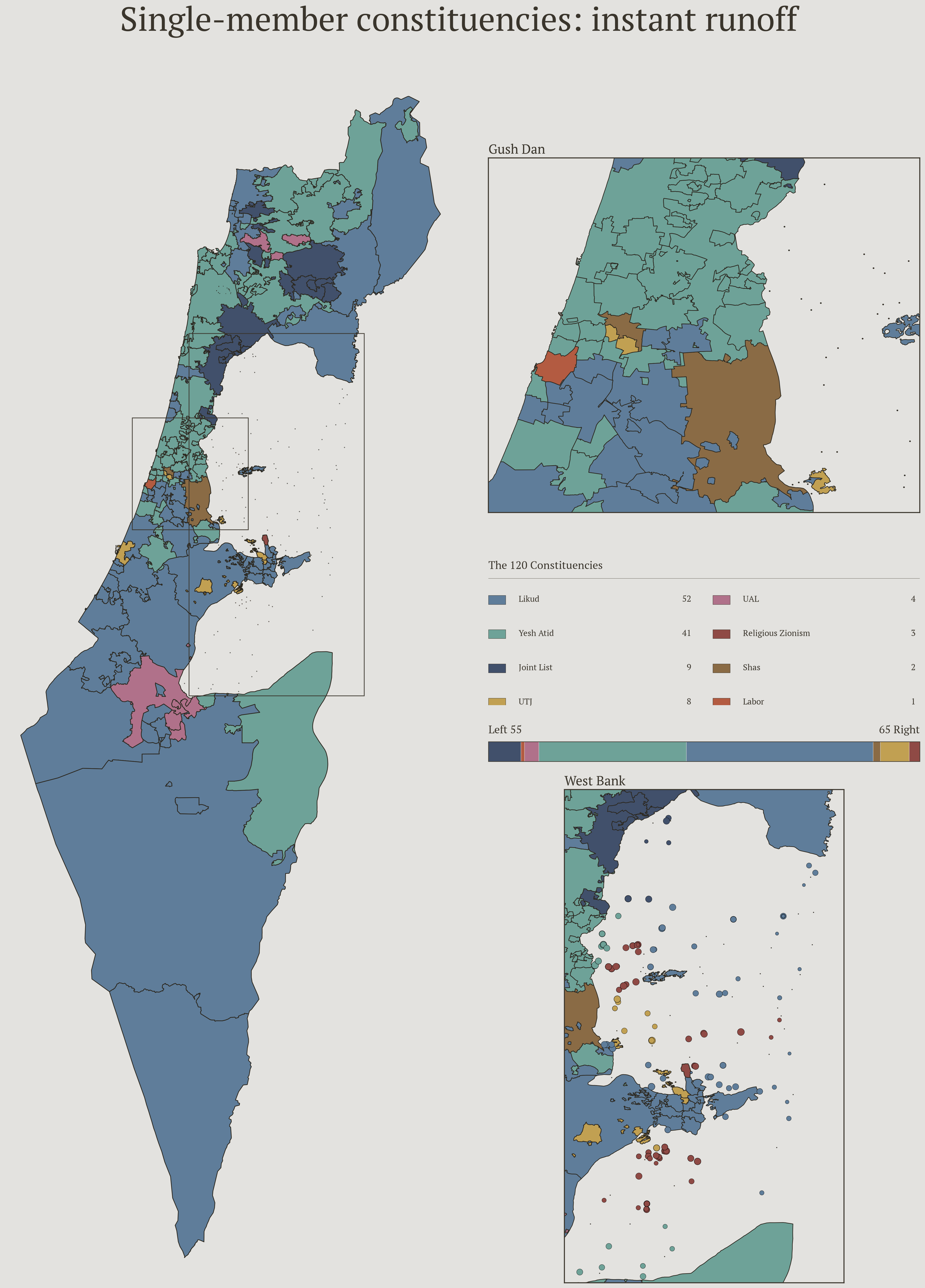 The 2021 election under instant-runoff voting